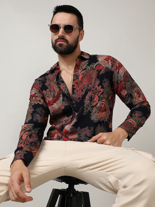 Midnight Bloom Floral Shirt