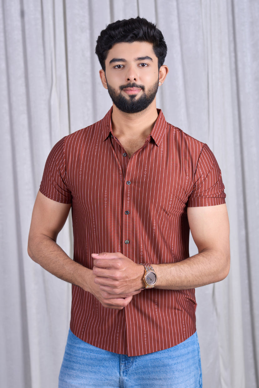 Class 112-86602 (Coffee Brown Pinstripe)