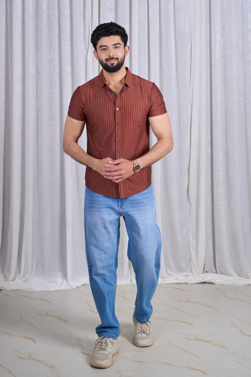 Class 112-86602 (Coffee Brown Pinstripe)