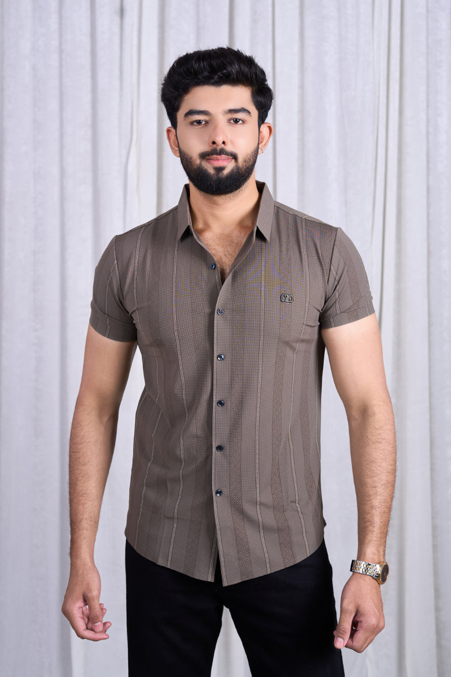 Class 3712 (Latte Brown Leaf Design)