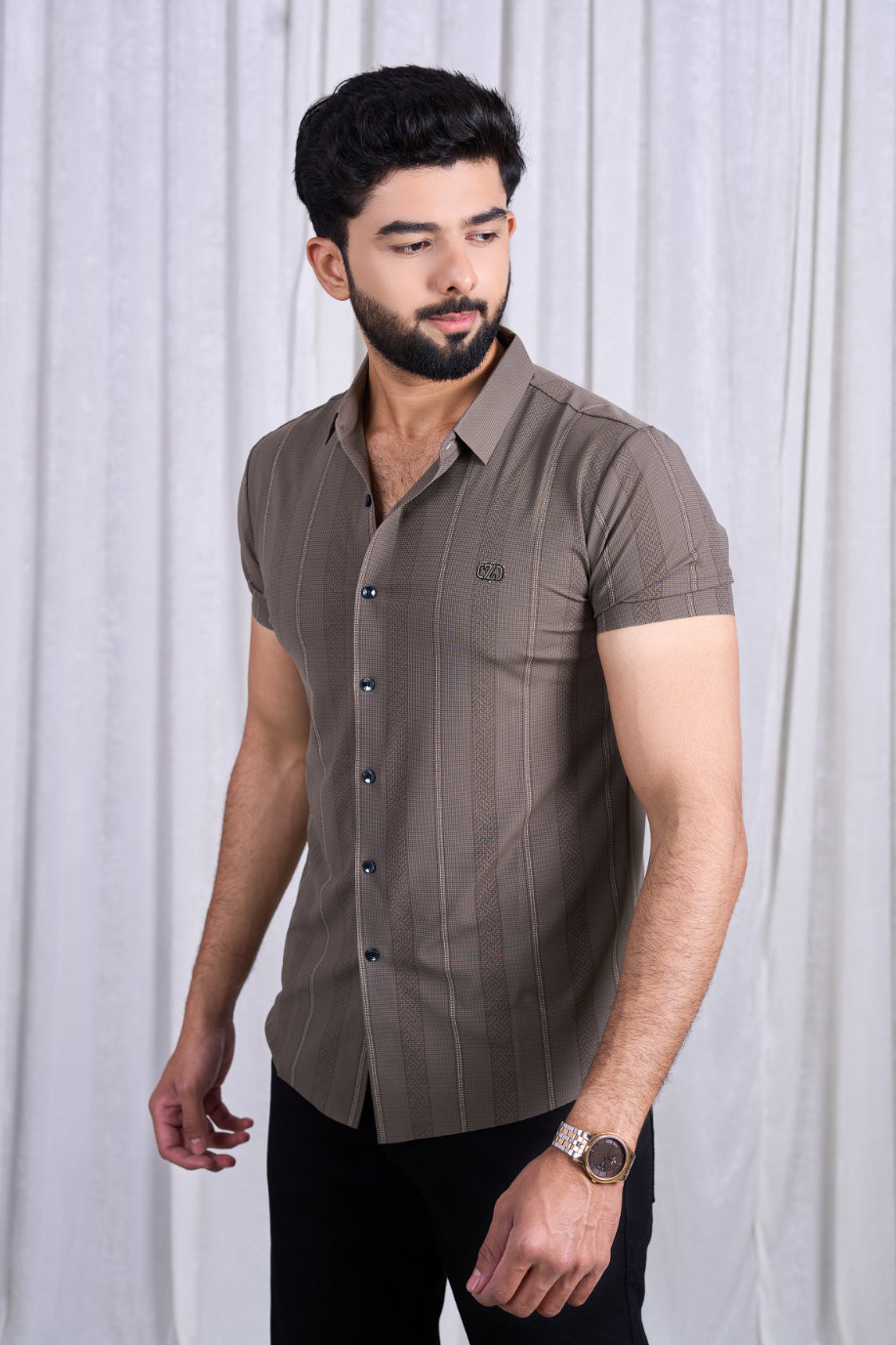 Class 3712 (Latte Brown Leaf Design)