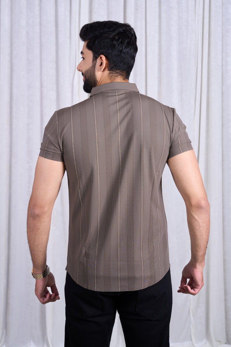 Class 3712 (Latte Brown Leaf Design)