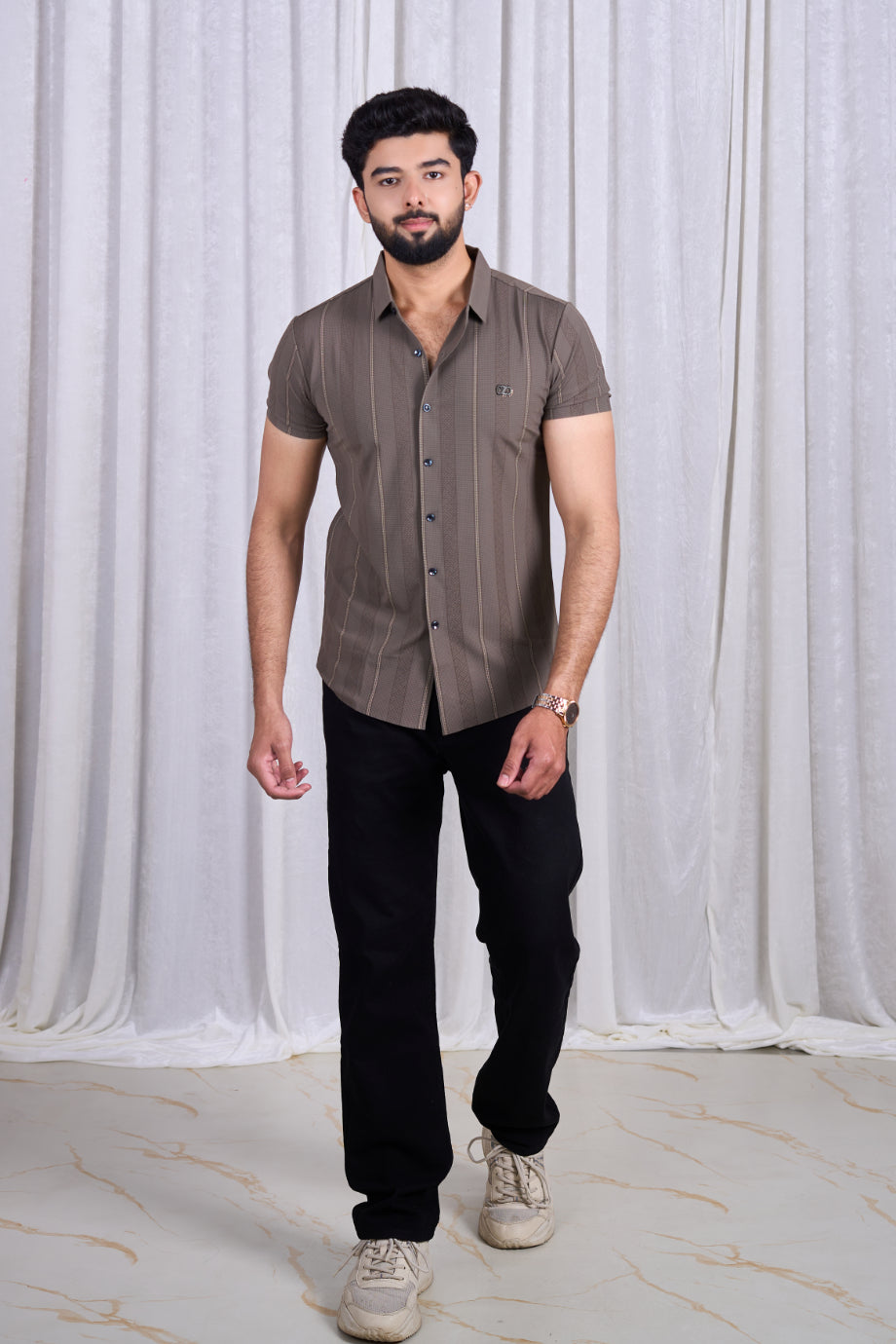 Class 3712 (Latte Brown Leaf Design)