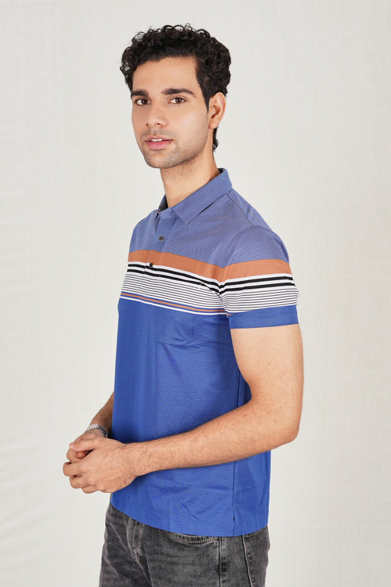 Navy Trendy Wrinkle Free Premium Classic Polo (Class 112-86302)