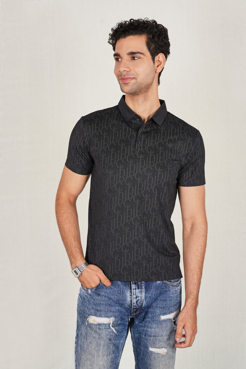 Black Wrinkle Free Premium Classic Polo (Class 109-182)