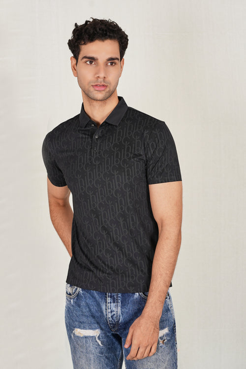 Black Wrinkle Free Premium Classic Polo (Class 109-182)
