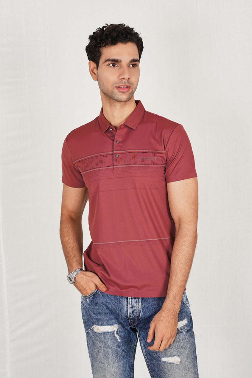 Pink Wrinkle Free Premium Classic Polo(Class 104-8836)