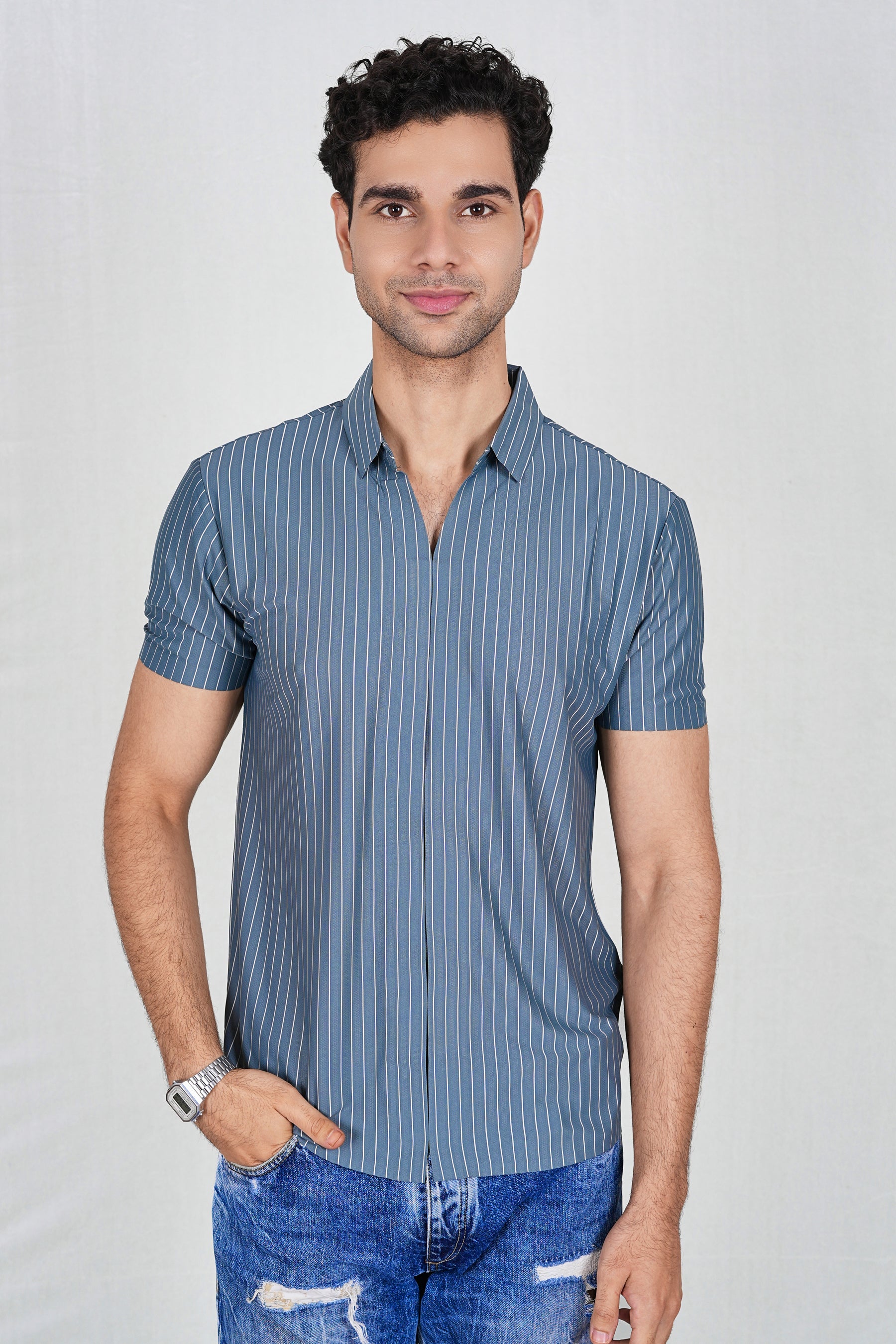 Collar T-shirt Cum Shirt (107-8803)