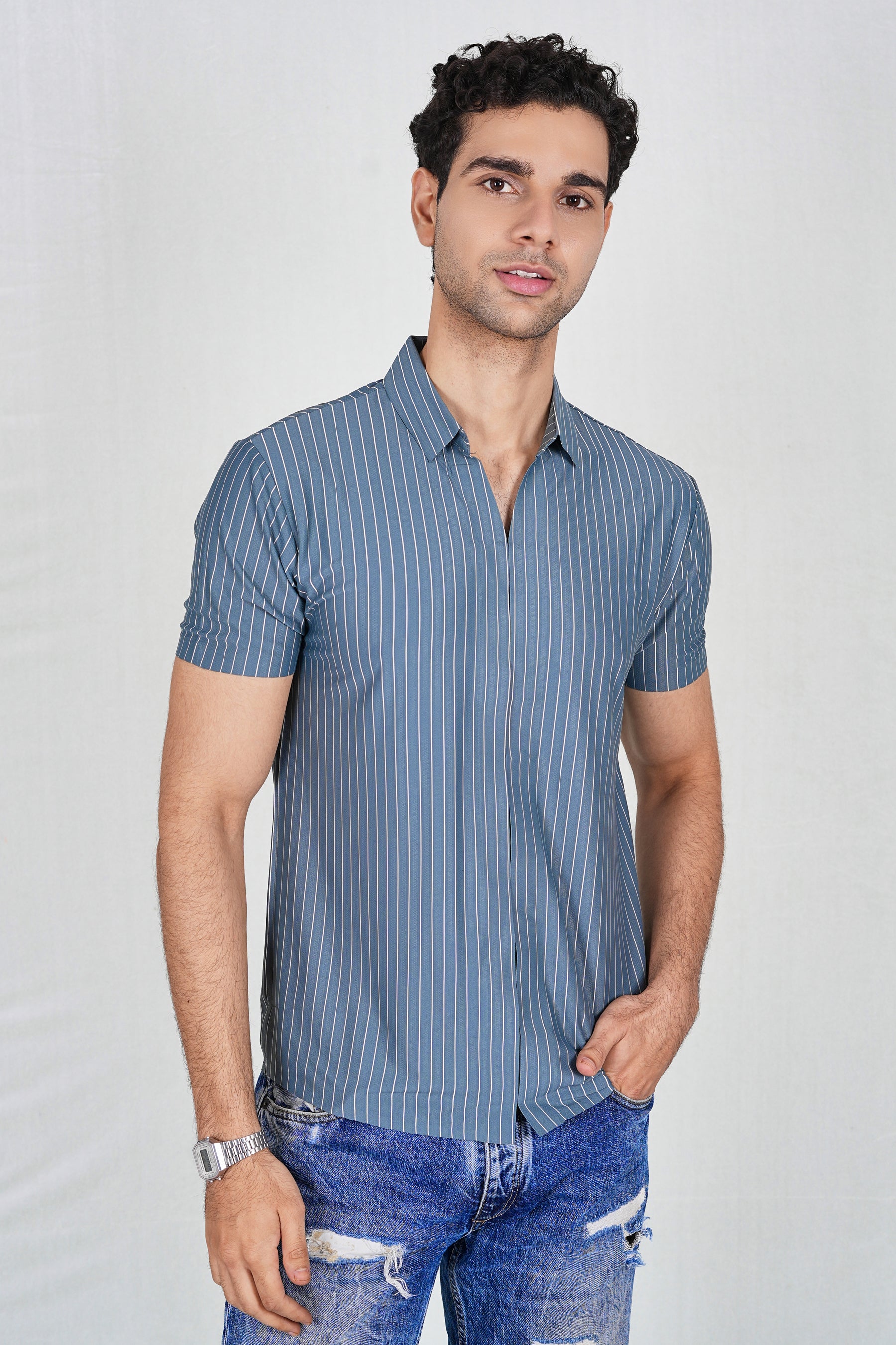 Collar T-shirt Cum Shirt (107-8803)