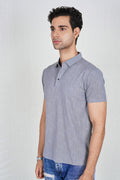 Grey Trendy Wrinkle Free Classic Polo (Class 109-182)