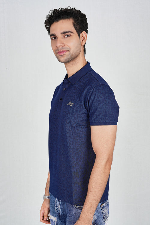 Blue Wrinkle Free Premium Classic Polo (Class 104-537)