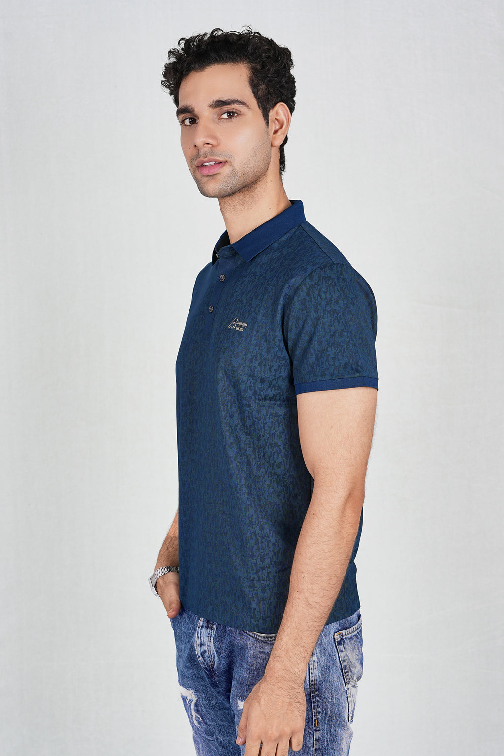 Green Trendy Wrinkle Free Classic Polo(104-537)