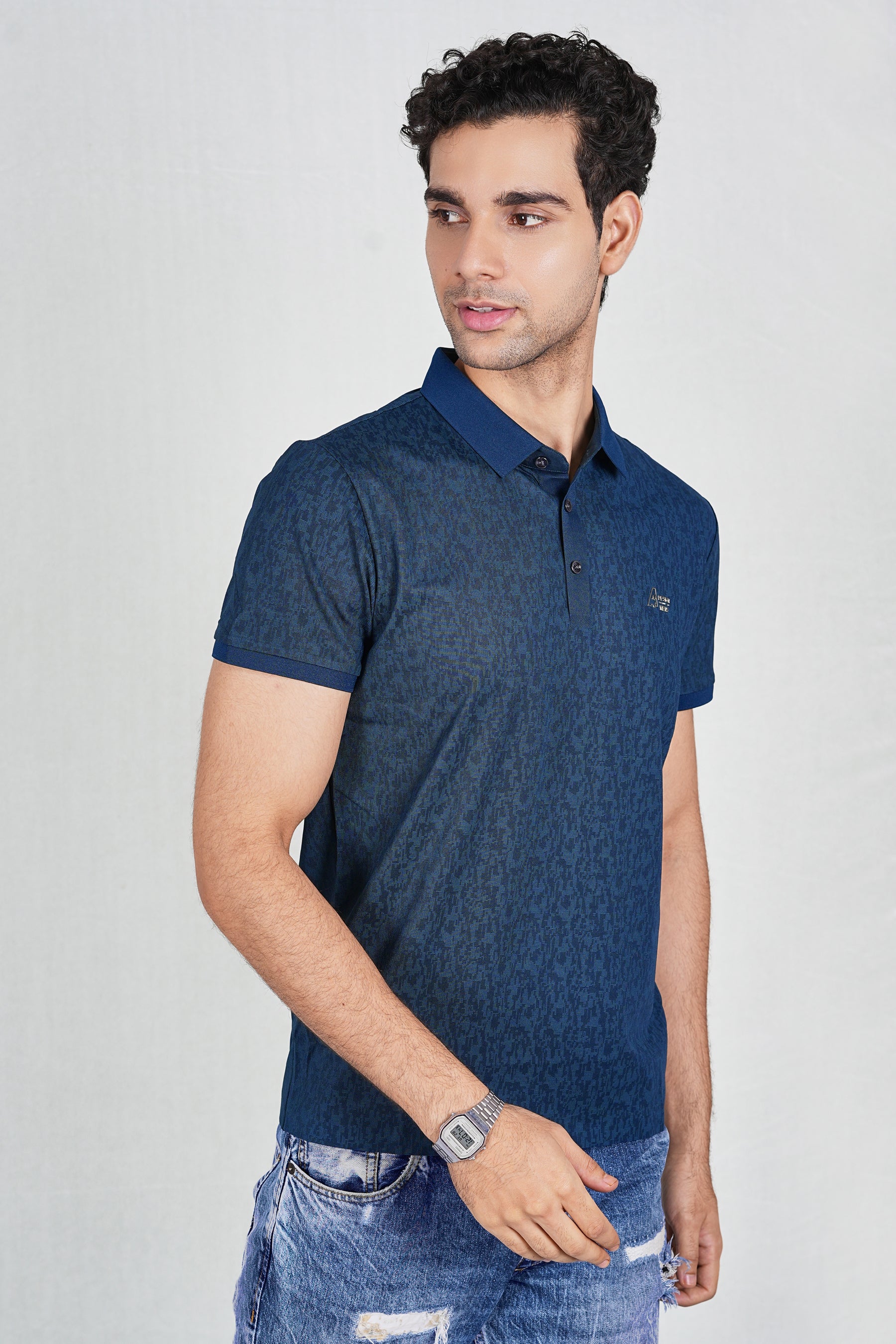 Green Trendy Wrinkle Free Classic Polo(104-537)