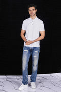 White Classic Wrinkle Free Premium Polo(Class 112-25519)