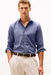 Slate Blue Gray Plain Shirt