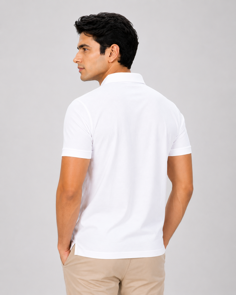 Monarch White Polo